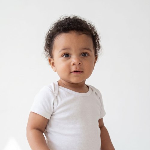 AI toddler model studio portrait